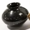 Live Auctioneer Art & Objects Blackware Vase With Geometric Motif