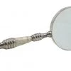 Live Auctioneer Magnifying Glass With Mother-Of-Pearl And Silver Plate Handle Decor
