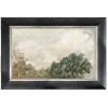 Celadon Cloud Study With Trees Framed Print
