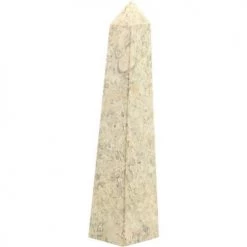 Live Auctioneer Polished Beige Marble Obelisk