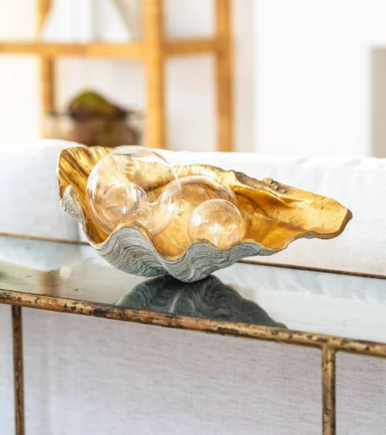 Regina Andrew Detroit Small Golden Clam Bowl 2 Regina Andrew Detroit Small Golden Clam Bowl