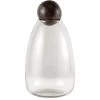 Faire Entertaining Glass Carafe With Wooden Ball Stopper