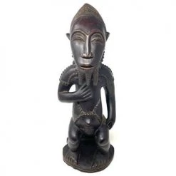 Vintage. Conor Decor Carved African Statue Of Tribal Man