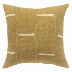 Faire Decor Dash Mud Cloth Pillow In Tan