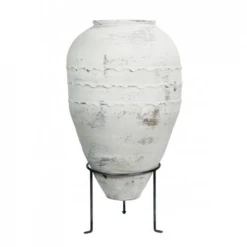 Blue Ocean Traders Decor Olive Jar, Extra Large On Stand