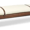 Regina Andrew Detroit Furniture Aspen Leather And Boucle Wool Bench