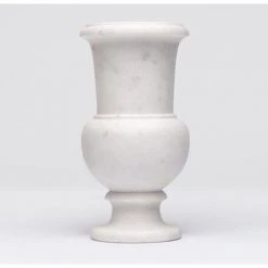 MadeGoods Decor Servia White Marble Urn