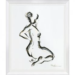Signed Francine Turk Charcoal Print I