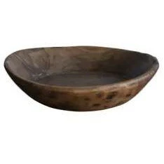 Faire Entertaining Found Dough Bowl - Brown