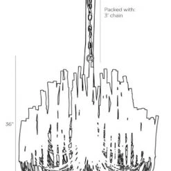 Arteriors Lighting Large Tilda Chandelier