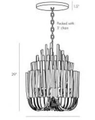 Arteriors Lighting Small Tilda Chandelier