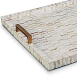 Regina Andrew Detroit Multi-Tone Bone & Brass Tray