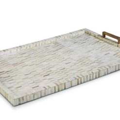 Regina Andrew Detroit Multi-Tone Bone & Brass Tray