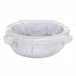 Blue Ocean Traders Decor Vintage Turkish Marble Basin