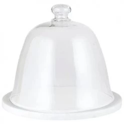 Faire Glass Dome Cake Plate