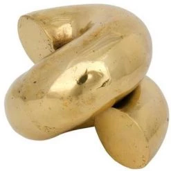 Noir Coiled Brass Sculpture
