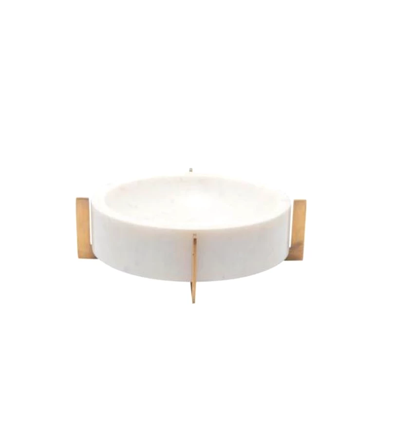 Faire Marble Bowl With Antique Brass Base New Arrivals 1 Faire Marble Bowl With Antique Brass Base New Arrivals
