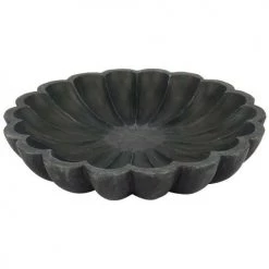 Faire Scalloped Marble Bowl