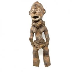 Auction Decor Bemileke Tribal Woman Statue