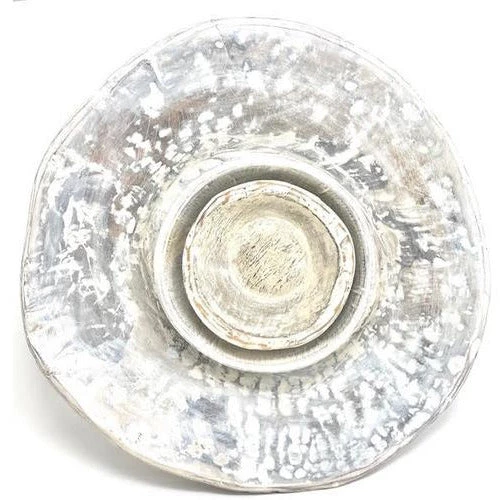 Faire Found Dough Bowl - White Entertaining 2 Faire Found Dough Bowl - White Entertaining