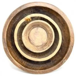 Faire Entertaining Found Dough Bowl - Brown