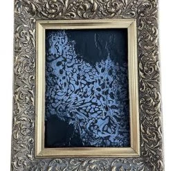 Mixed Media Artwork In A Vintage Frame By Janet Lewandowski