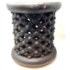 Anecdote African Carved Wood Stool