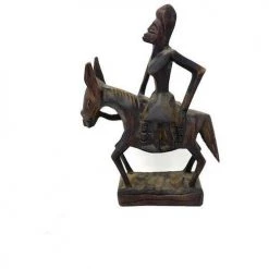 Auction Ashante Woman On A Horse, African Sculpture