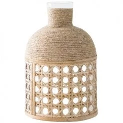 Faire Cane And Seagrass Vase Decor