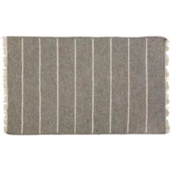 Pom Pom At Home Warby Light Grey Wool Doormat Decor